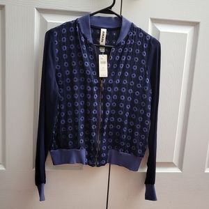 COPY - Anthropologie Navy Zippered Bomber Jacket S